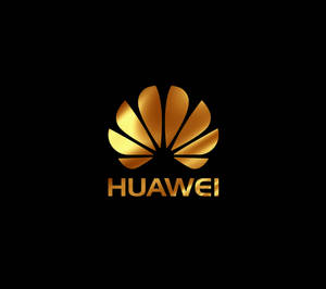 Huawei 골드 브랜드 로고 배경화면 — 화웨이 배경화면