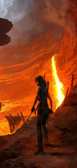 iPhone X Shadow Of The Tomb Raider 배경화면 — Honor 400 배경화면