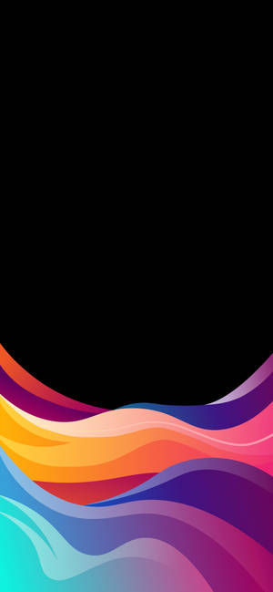 iPhone XR 배경화면, 다채로운 파스텔 추상 파도 — 아이폰 XR 배경화면