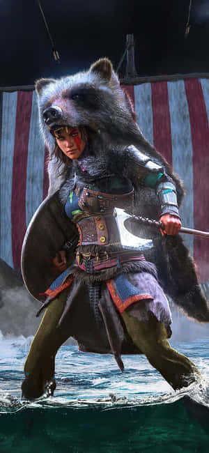 iPhone XS Assassin's Creed Valhalla 배경화면 — 갤럭시 A 배경화면
