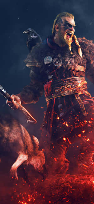 iPhone XS Assassin's Creed Valhalla 배경 — Honor Play10A 배경화면