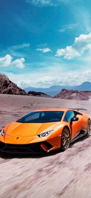 iPhone Xs Max Lamborghini 배경화면 — 갤럭시 F36 배경화면