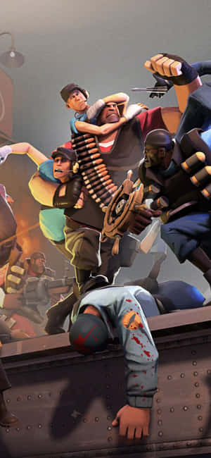 iPhone XS Team Fortress 2 배경화면 — 갤럭시 S25 엣지 배경화면
