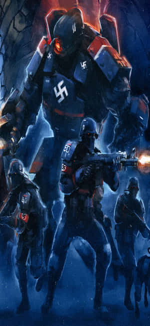 iPhone Xs Wolfenstein II 배경화면 — 삼성 갤럭시 S20 배경화면