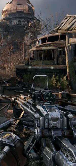 iPhone X Metro Exodus 배경 — Honor 400 배경화면
