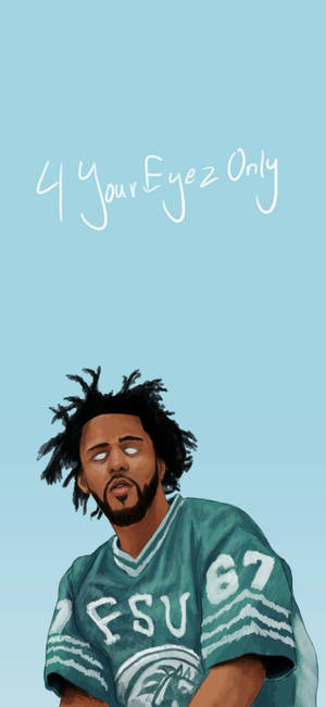 J Cole 디지털 아트 배경화면 — 아이폰 13 미니 배경화면