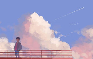 J-Hope Airplane 기반 아트워크 — Kpop GIF 배경화면