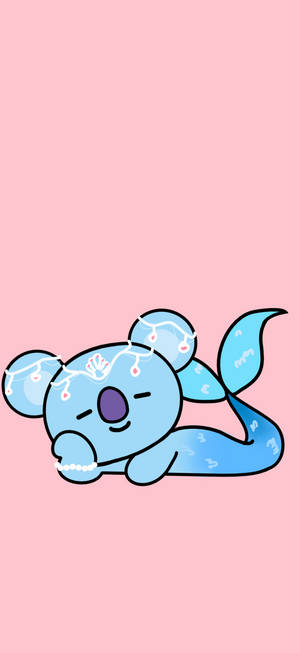 Koya BT21 팬 아트워크 배경화면 — 아이폰 16e 배경화면