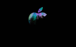 MacBook Pro 배경화면용 애플 헤드 로고의 스프레이 페인트 추상 컬러 페인트. — 맥북 프로 배경화면