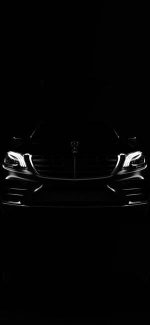 Mercedes iPhone X Black Background — 아이폰 16 배경화면