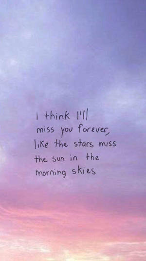 Missing you Summertime Sadness 가사 배경화면 — 새벽 배경화면