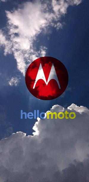 Motorola 레드 로고 인 스카이 — 모토로라 배경화면