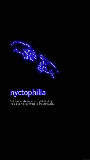Nyctophilia 감성 단어 배경화면