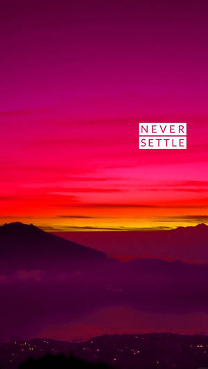 Oneplus Never Settle Dusk 배경화면