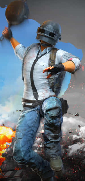 PUBG 정복자 프라이팬 — 샤오미 18 프로 맥스 배경화면
