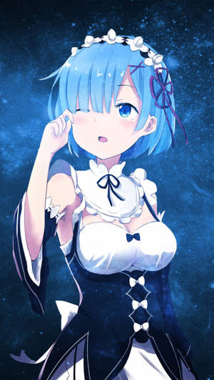 Re:Zero의 렘과 함께하는 갤럭시 폰 배경화면