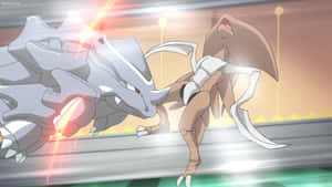 Rhyhorn 대 Kabutops — 포켓몬 배경화면