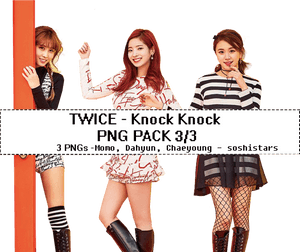 Twice Knock Knock PNG 팩