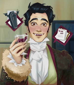 What We Do In The Shadows 와인 월페이퍼 — 테크노 팬텀 V 폴드2 배경화면