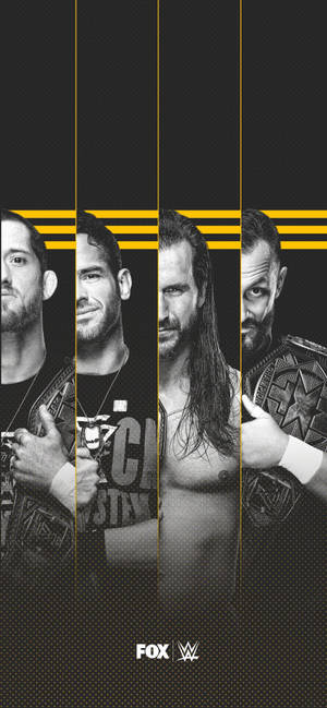 WWE Nxt 슈퍼스타 흑백 배경화면 — 아이폰 14 프로 배경화면