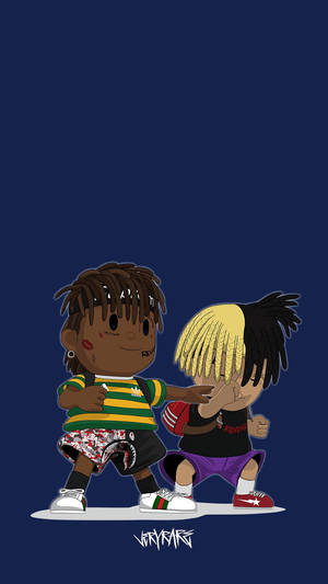 XXXTentacion과 Juice Wrld 애니메이션 — 애니메이션 커플 배경화면