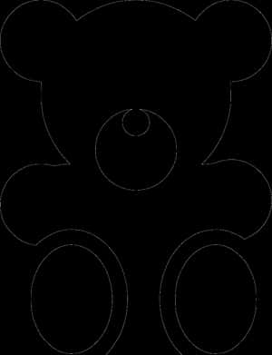 곰돌이 - 곰돌이 PNG 검정, 투명 PNG — 귀여운 곰 배경화면