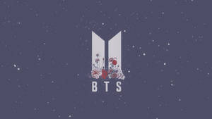 귀여운 BTS 드로잉 로고 — 방탄소년단 감성 배경화면
