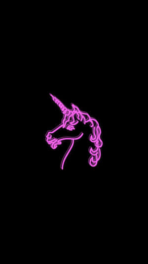 귀여운 네온 핑크 — 네온 배경화면