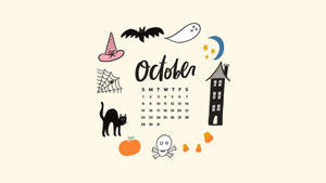 귀여운 할로윈 10월 달력