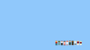 사람처럼 보이는 단순한 직사각형 모양 배경화면 — 심플 배경화면