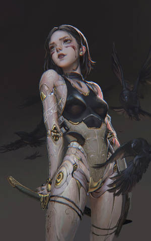 까마귀 알리타: 배틀 엔젤 모바일 배경화면 — RedMagic Astra 배경화면