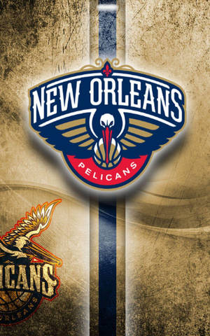 뉴올리언스 펠리컨스 그런지 아트 배경화면 — Redmi Pad 2 9.7 배경화면