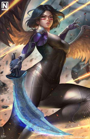 다마스커스 블레이드 알리타: 배틀 엔젤 벽지 — Honor MagicPad 3 Pro 12.3 배경화면