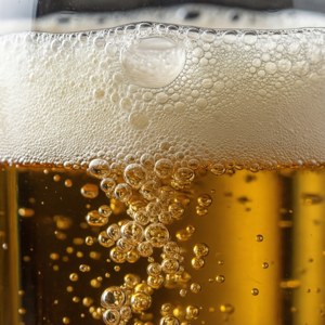 디키르히 맥주 거품과 기포의 매크로 촬영. — 픽셀 워치 4 배경화면