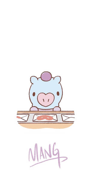 망 BT21 아트워크 배경화면 — 아이폰 18 프로 맥스 배경화면