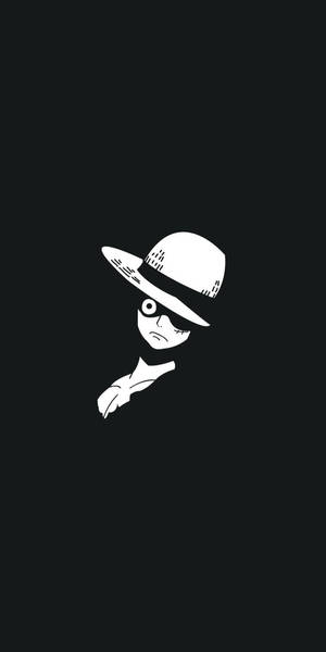 몽키 D. 루피 미니멀리스트 블랙 폰