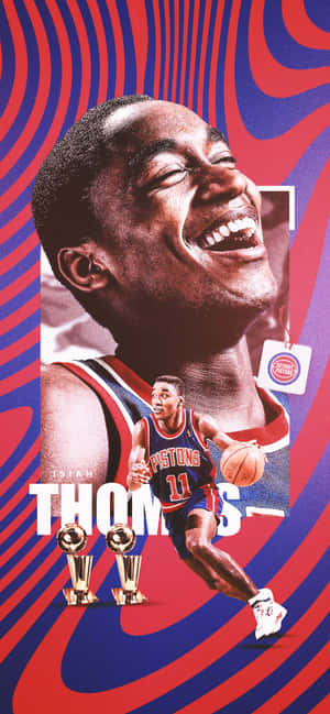 미국 전직 프로 농구 선수 Isiah Thomas 포스터 아트 — Redmi Note 15 Pro 4G 배경화면