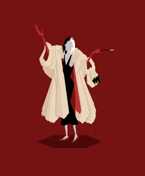 미니멀리스트 아트 크루엘라 배경화면 — 모토로라 레이저 70 울트라 배경화면