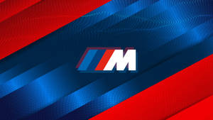 반짝이는 빨간색과 파란색 BMW M 로고 — BMW 배경화면