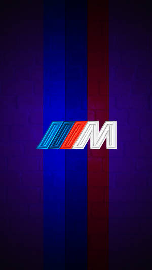 보라색 줄무늬 BMW M 로고 — BMW 배경화면