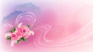 분홍 꽃 배경