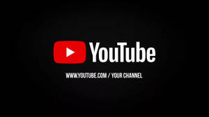 블랙 YouTube Your Channel 배경화면 — 배터리 절약 배경화면