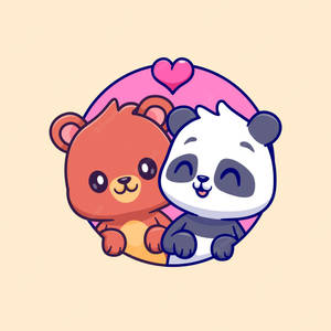 사랑스러운 만화 곰