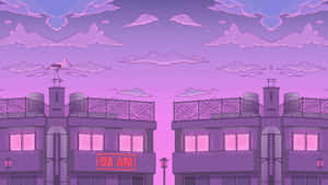 애니메이션 시티 사진 — 애니메이션 도시 배경화면