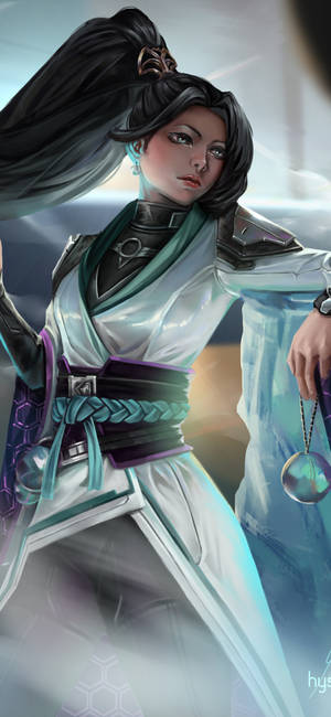 발로란트 아이폰 위드 세이지 — 삼성 S23 배경화면