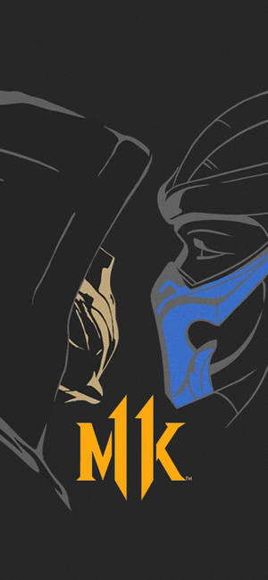 스콜피온 대 서브제로 MK11 배경화면 — 아이폰 15 배경화면