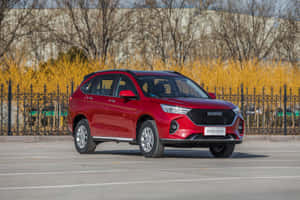 아름다운 산악 풍경을 달리는 Haval SUV — 서피스 프로 배경화면