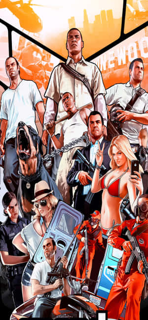 아이폰 X GTA V 배경 — Honor 500 Pro 배경화면