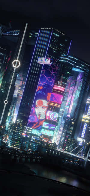 iPhone XS Max Cyberpunk 2077 배경 — 아너 X7e 배경화면