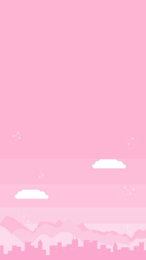 아이폰 핑크 감성 시티 배경화면 — 아이폰 핑크 감성 배경화면